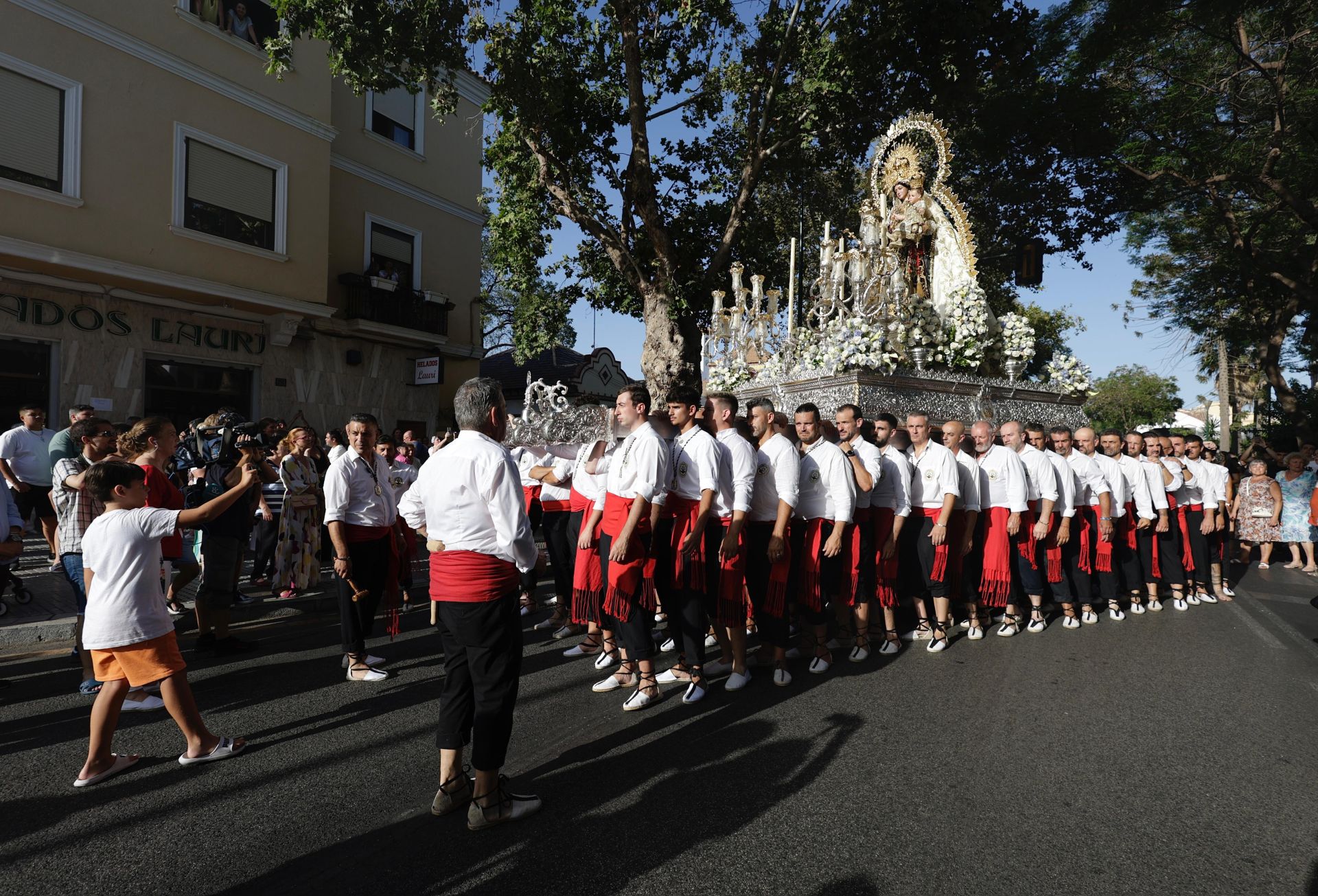 Salida de la Virgen del Carmen en Pedregalejo