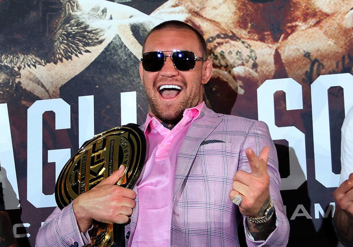 Conor Mc Gregor, durante la presentación de la velada.