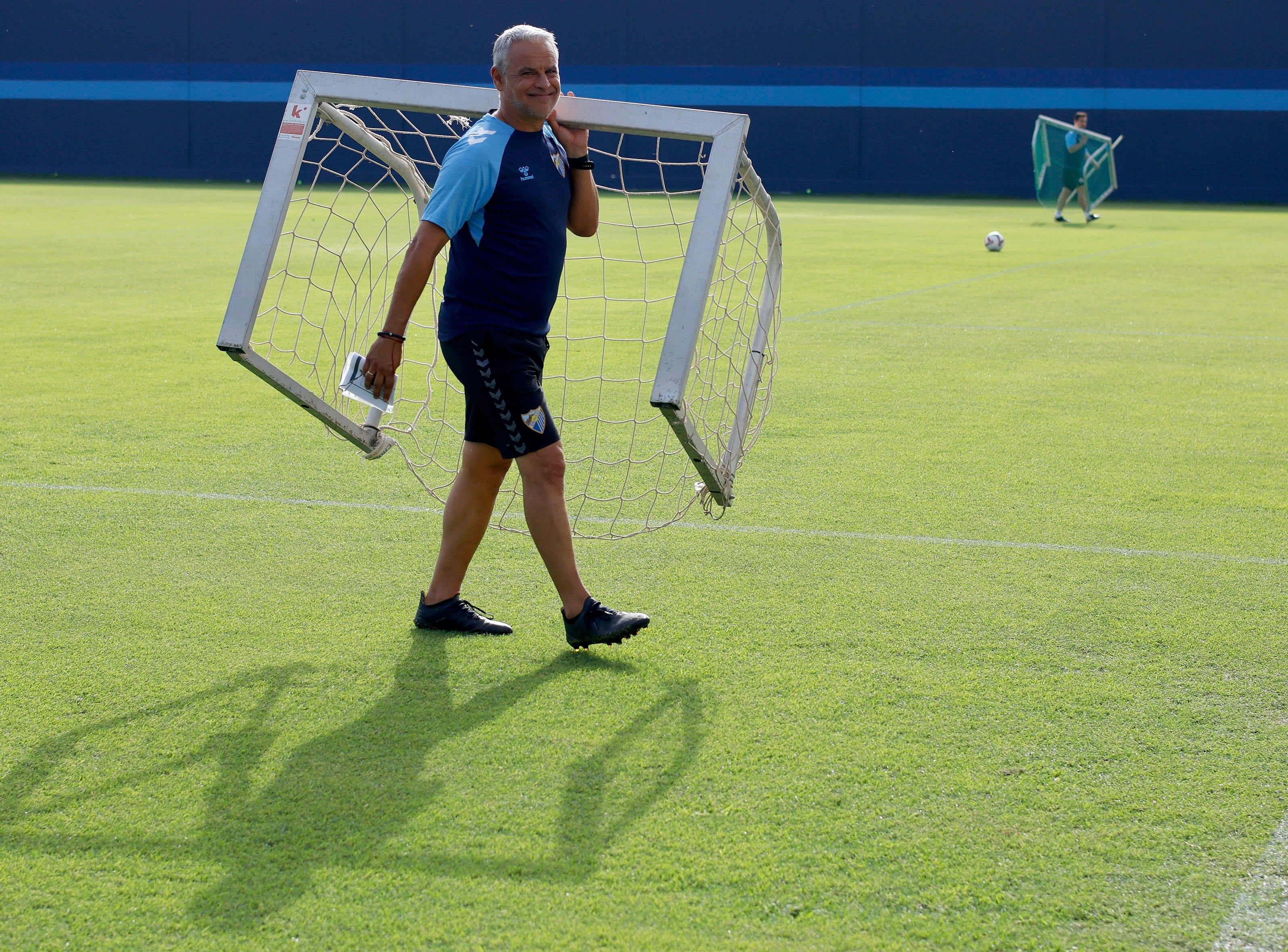 El entrenador del Málaga, Sergio Pellicer.