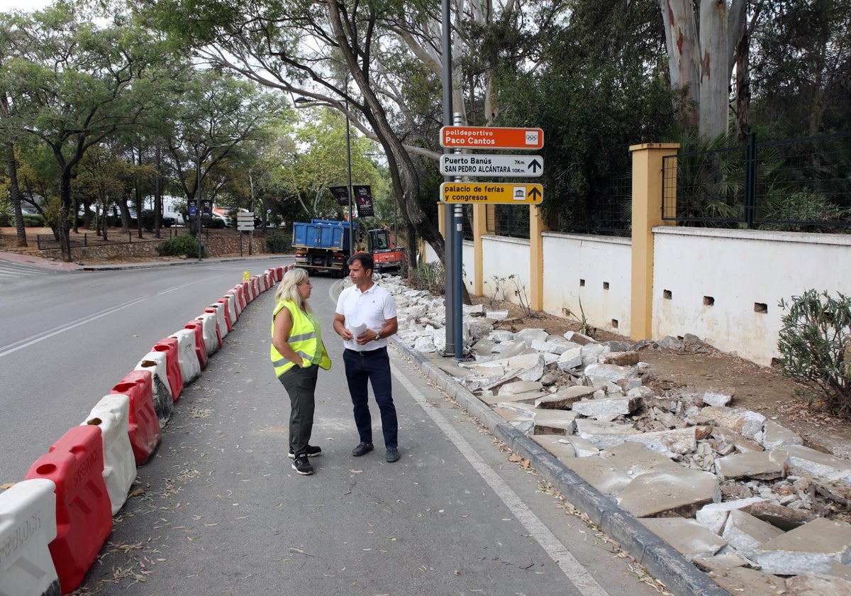 Comienza la renovación de la avenida Cánovas del Castillo en Marbella