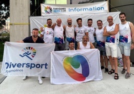 Los atletas representantes de Diversport Torremolinos en los EuroGames.