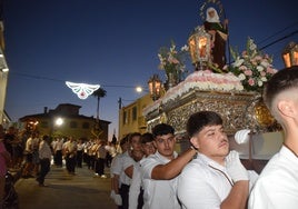 Procesión de Santa Ana, por las calles de La Alquería.