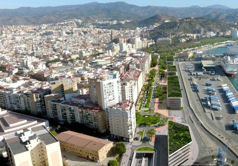 Recreación del túnel que soterrará la mayor parte del tráfico en el eje litoral.