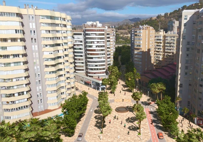 Imagen de cómo podría quedar la peatonalización de la avenida de Cánovas del Castillo.