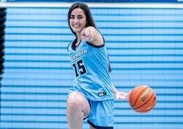 María Arrebola, posa en las instalaciones de la Universidad de Columbia.