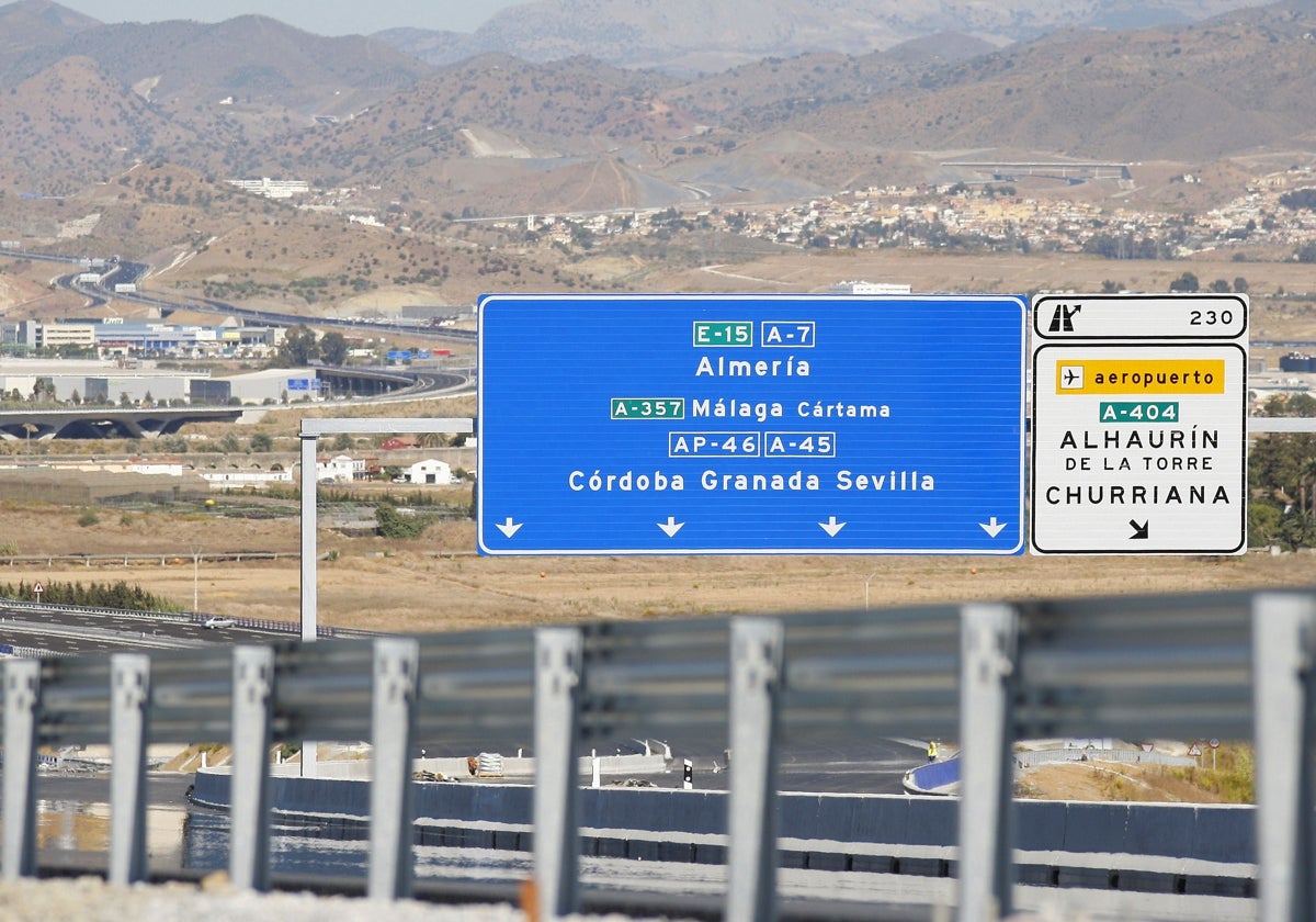 Vista de la hiperronda, desde el entorno del que saldrá el acceso Norte.