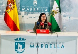 La portavoz socialista en Marbella, Isabel Pérez.