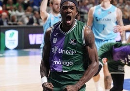 El nombre de 'Málaga' aparece en el frontal de la camiseta de juego del Unicaja.
