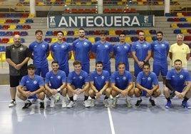 El equipo en su primer entrenamiento en el Fernando Argüelles