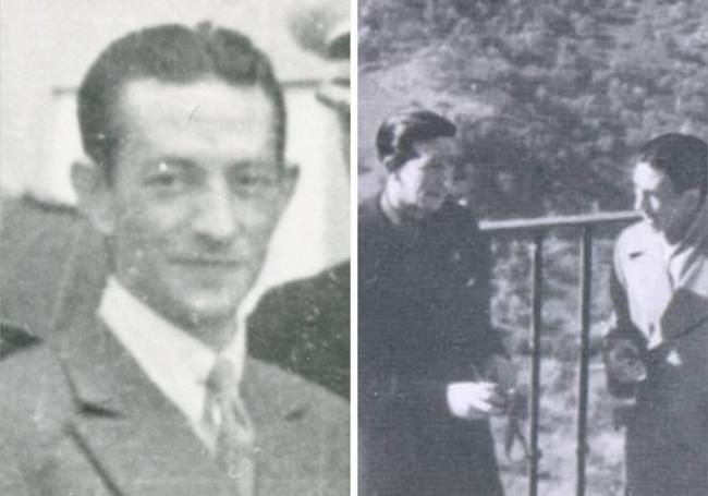 A la izquierda, Dionisio Ridruejo en los años de Director General de Propaganda. A la derecha, con su amigo David Jato.