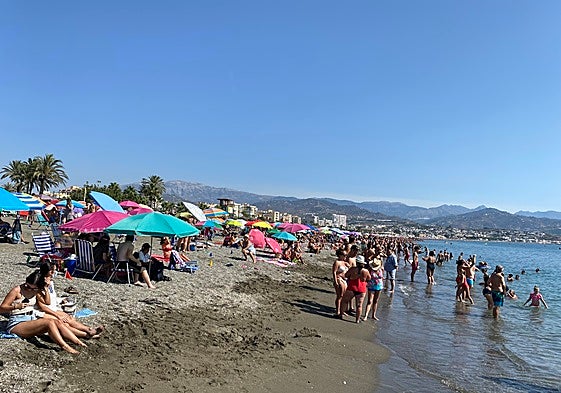 Imagen de la playa de Torre del Mar.