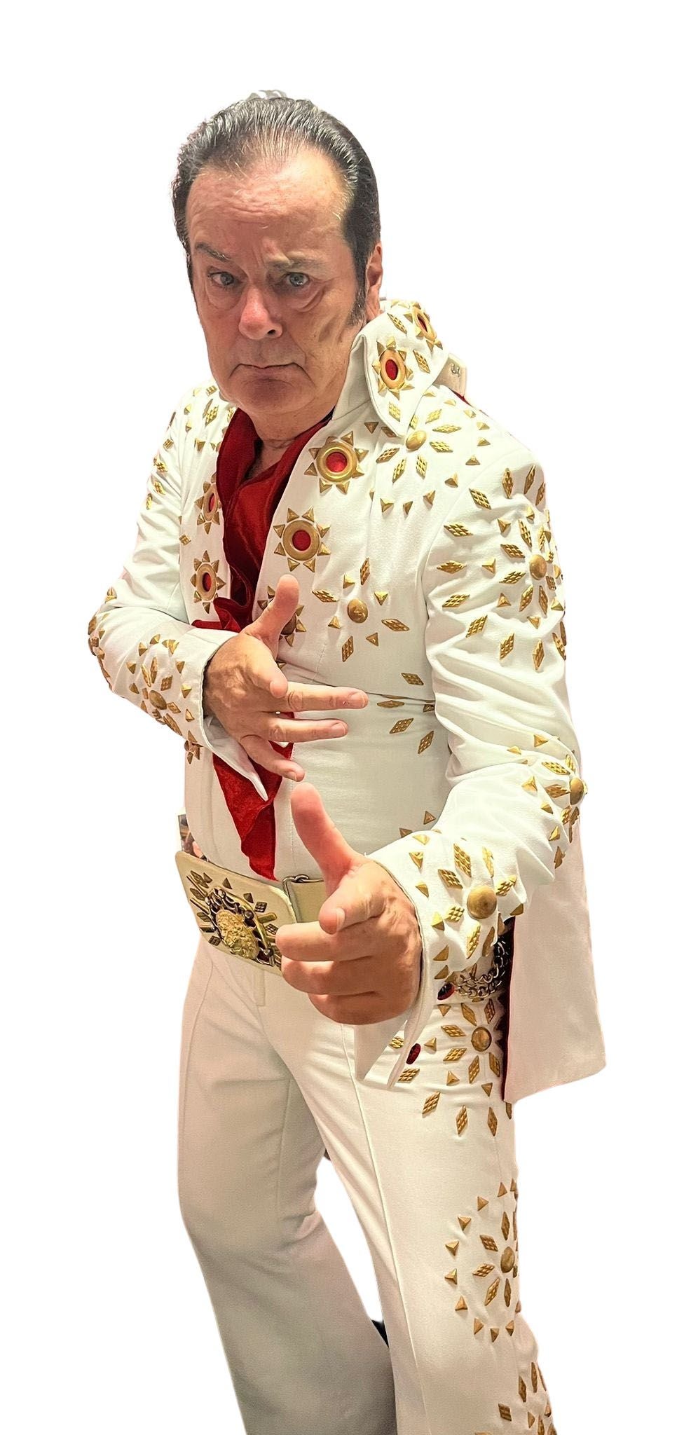 El veterano. Kenny Dee colgó el tupé con la pandemia tras 23 años como Elvis en el escenario.