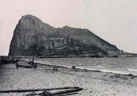 Vista del Peñón de Gibraltar en el siglo XIX.