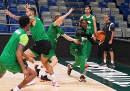 Una sesión de entrenamiento de la pasada temporada.