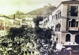 Gran cabalgata que partió desde el Santuario de la Patrona.