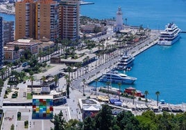 Vista aérea del Muelle Uno, en una imagen tomada este miércoles.