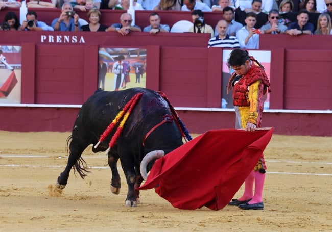 Cayetano, en el único que lidió.