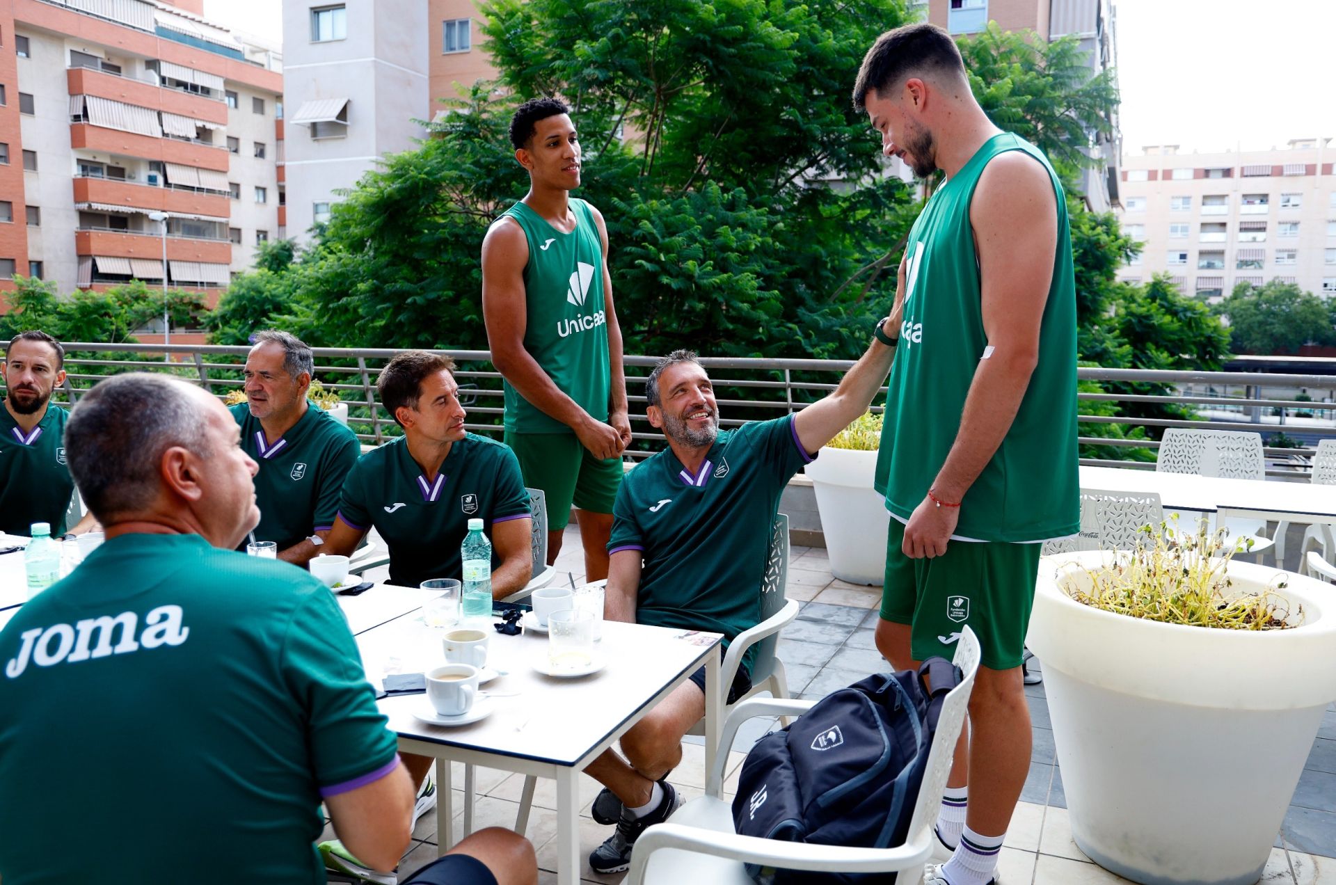 Los jugadores del Unicaja se reencuentran para iniciar la pretemporada