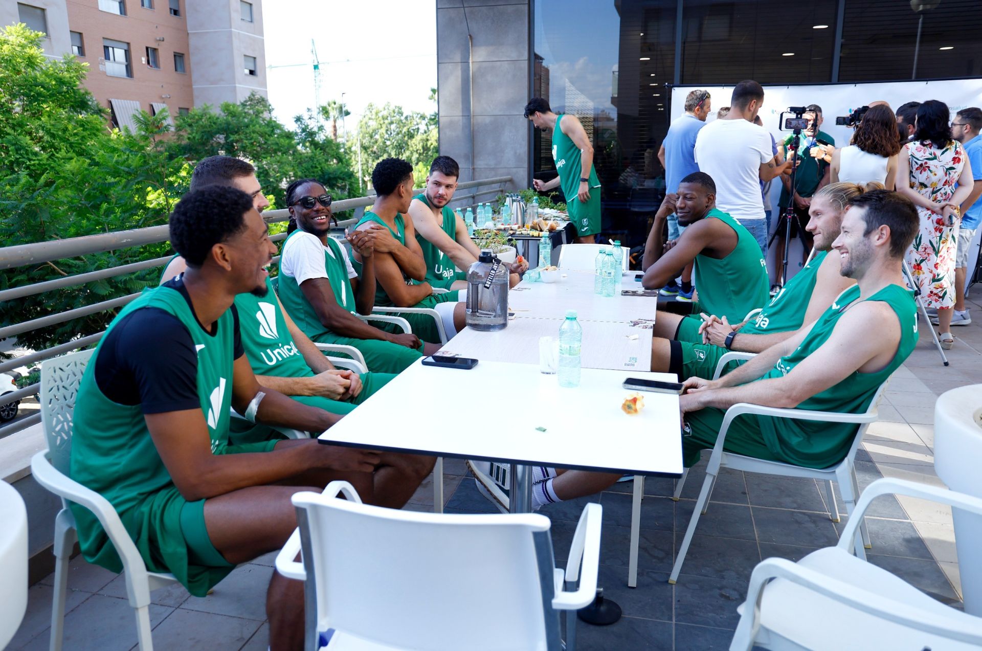 Los jugadores del Unicaja se reencuentran para iniciar la pretemporada