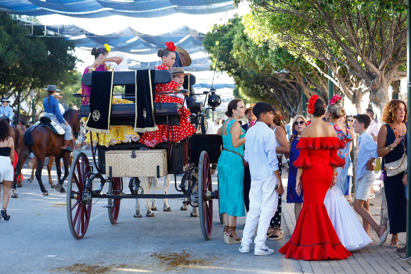 Las mejores imágenes del primer sábado de la Feria de Málaga 2024