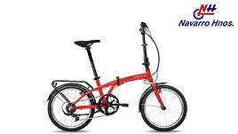 Bici plegable Monty Source roja por 240 euros en lugar de 479,90 euros