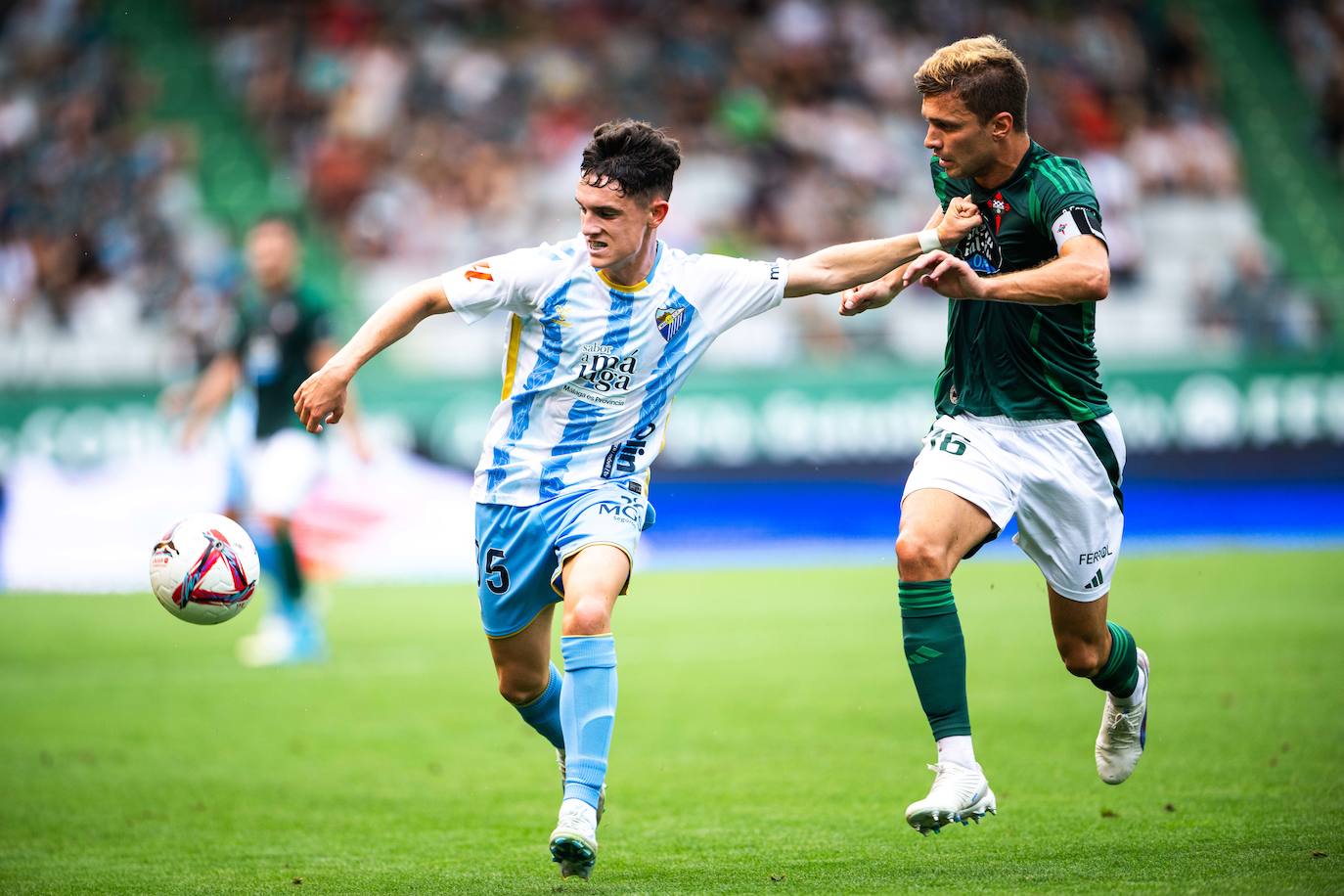 El Racing de Ferrol-Málaga, en imágenes