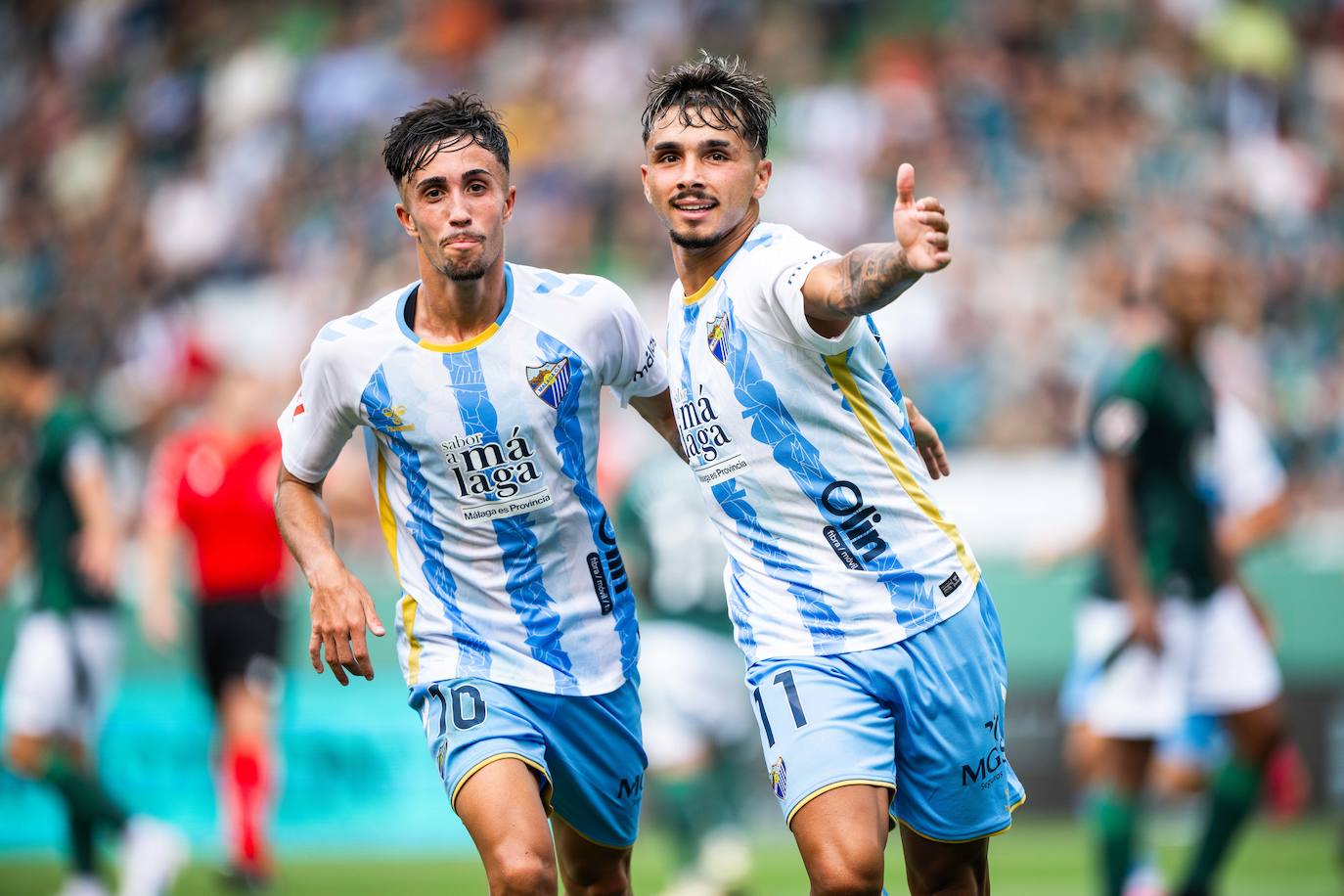 El Racing de Ferrol-Málaga, en imágenes