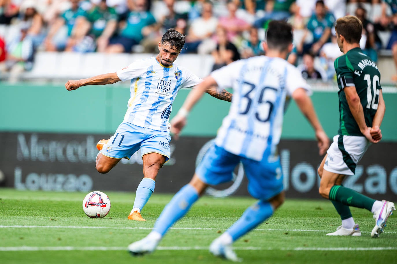 El Racing de Ferrol-Málaga, en imágenes