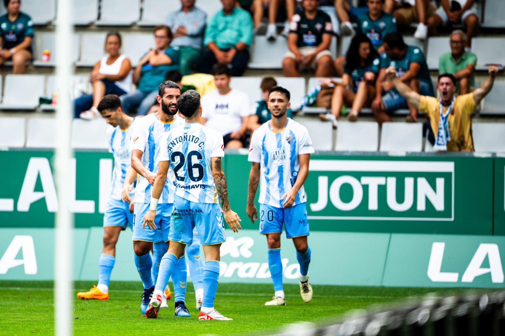 El Racing de Ferrol-Málaga, en imágenes