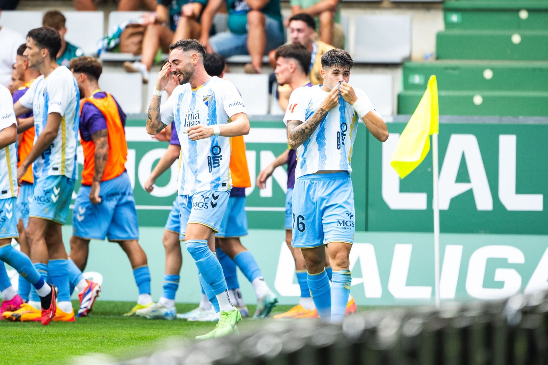 El Racing de Ferrol-Málaga, en imágenes