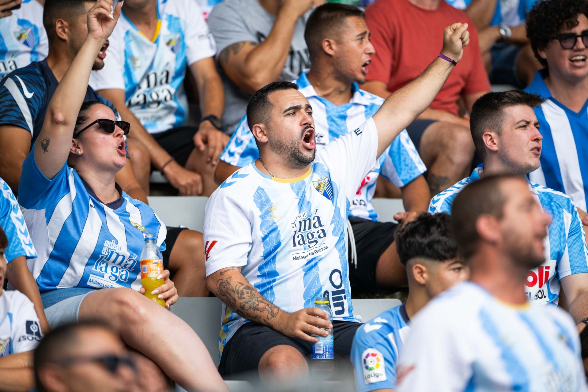 El Racing de Ferrol-Málaga, en imágenes