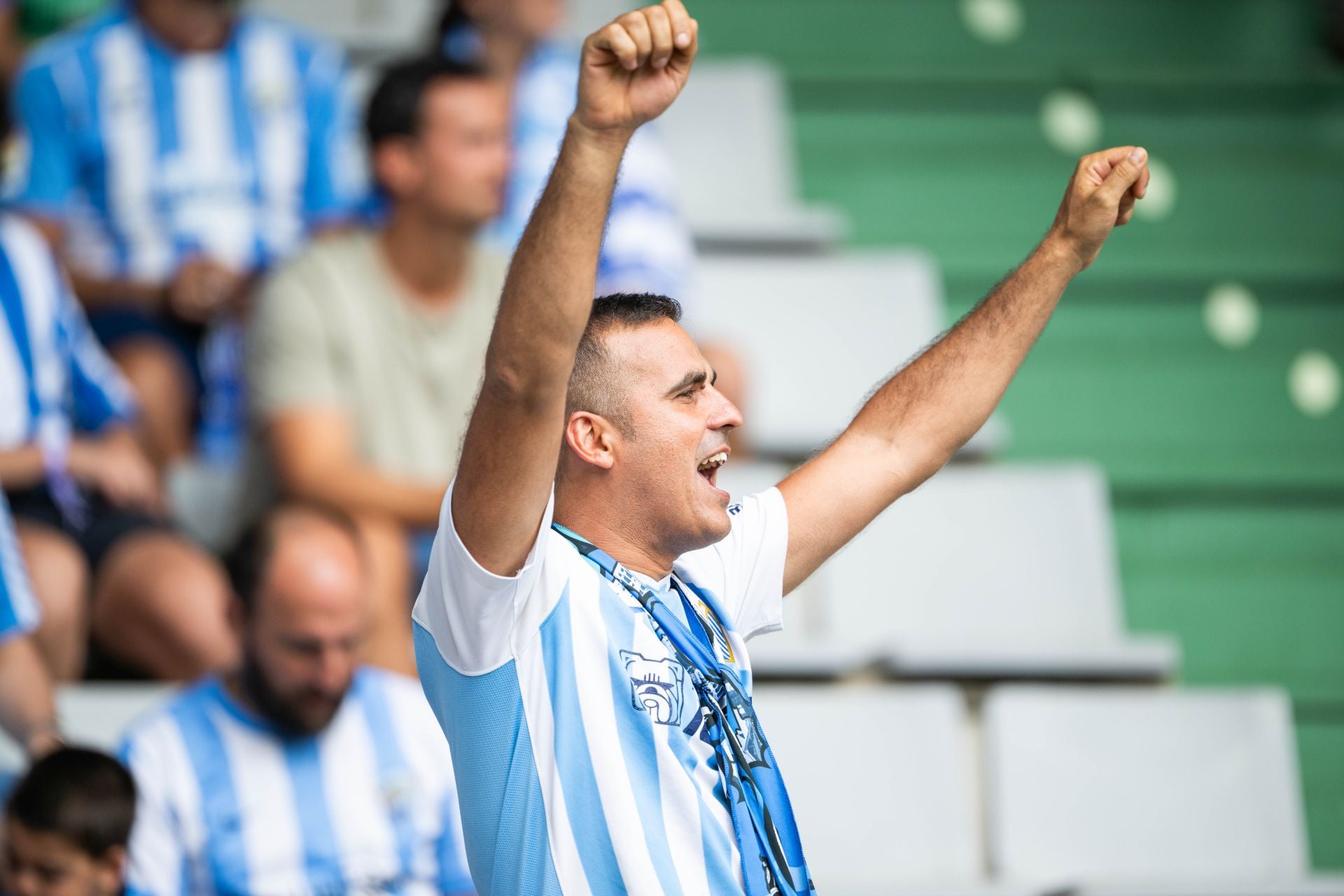 El Racing de Ferrol-Málaga, en imágenes