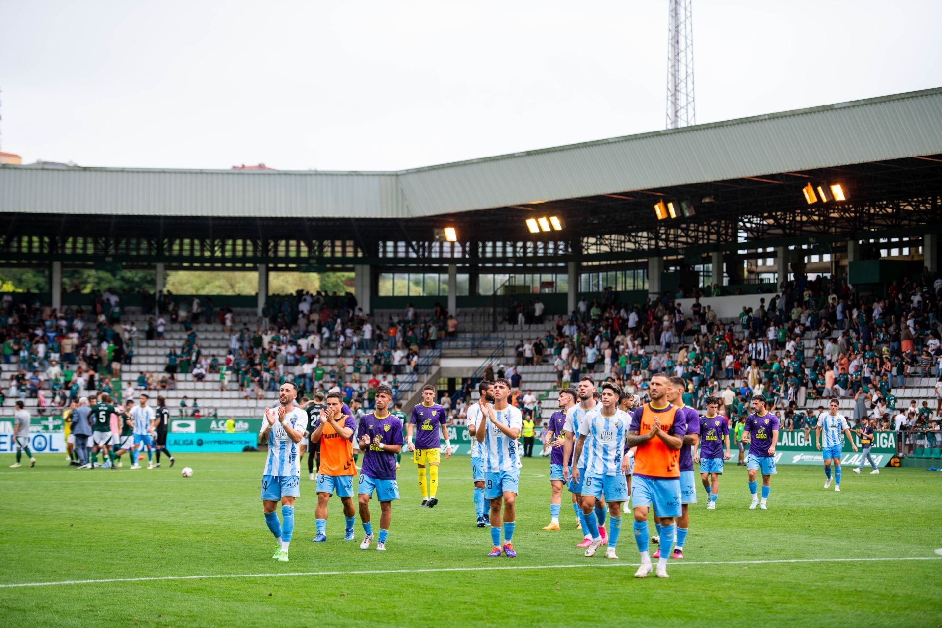 El Racing de Ferrol-Málaga, en imágenes