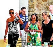 Así fue la llegada de la familia Obama a la Costa del Sol