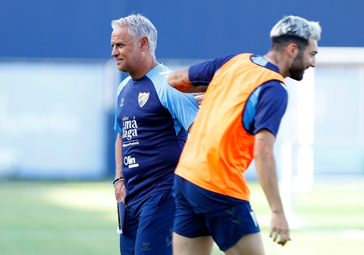 Pellicer y Pastor, la pasada semana en un entrenamiento.