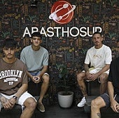 Dani Alcover, Agus, Iñaki e Iván Pérez en la central de Abasthosur