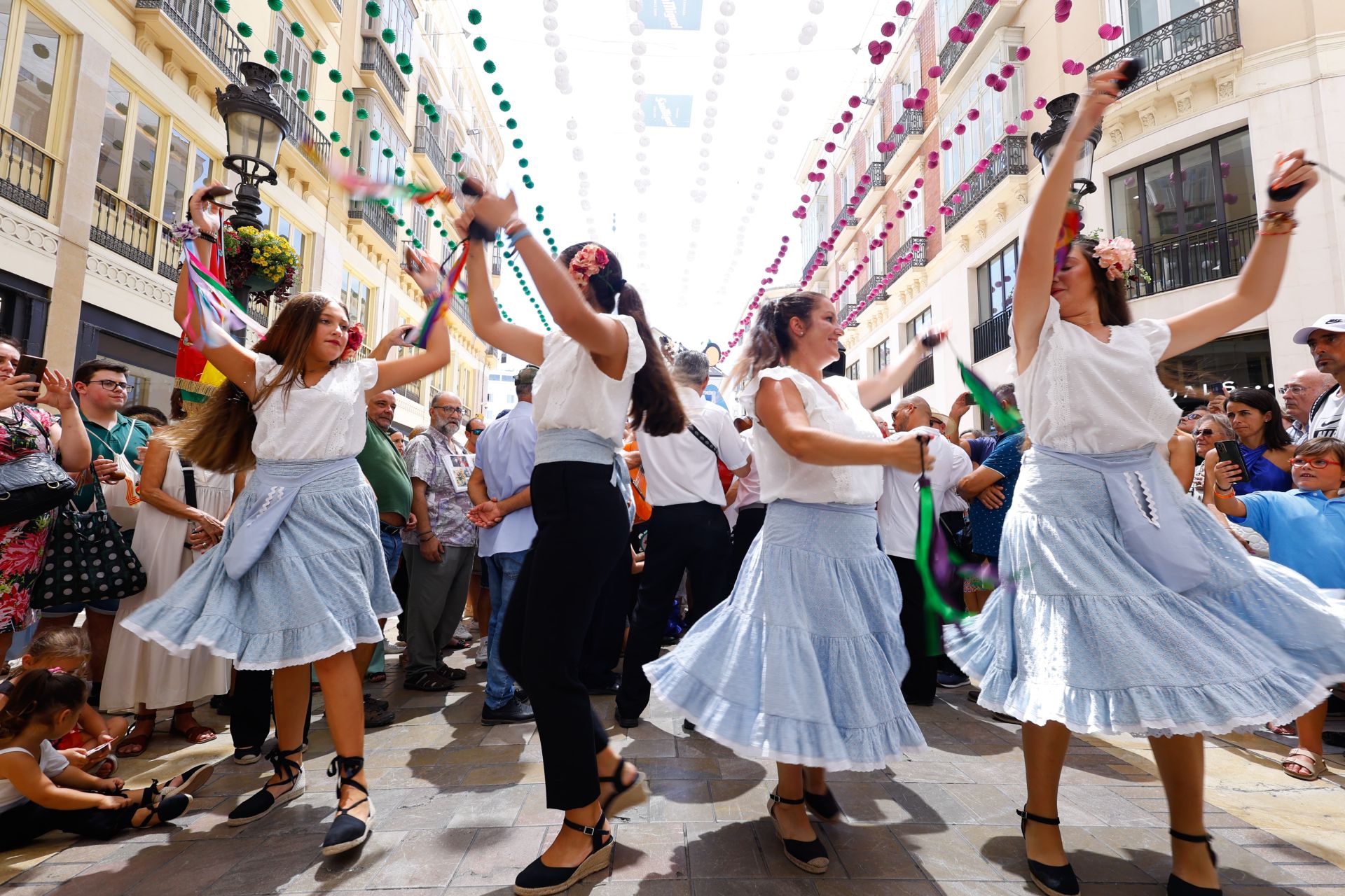 Martes 20 de agosto. Ambiente en el Centro de Málaga.