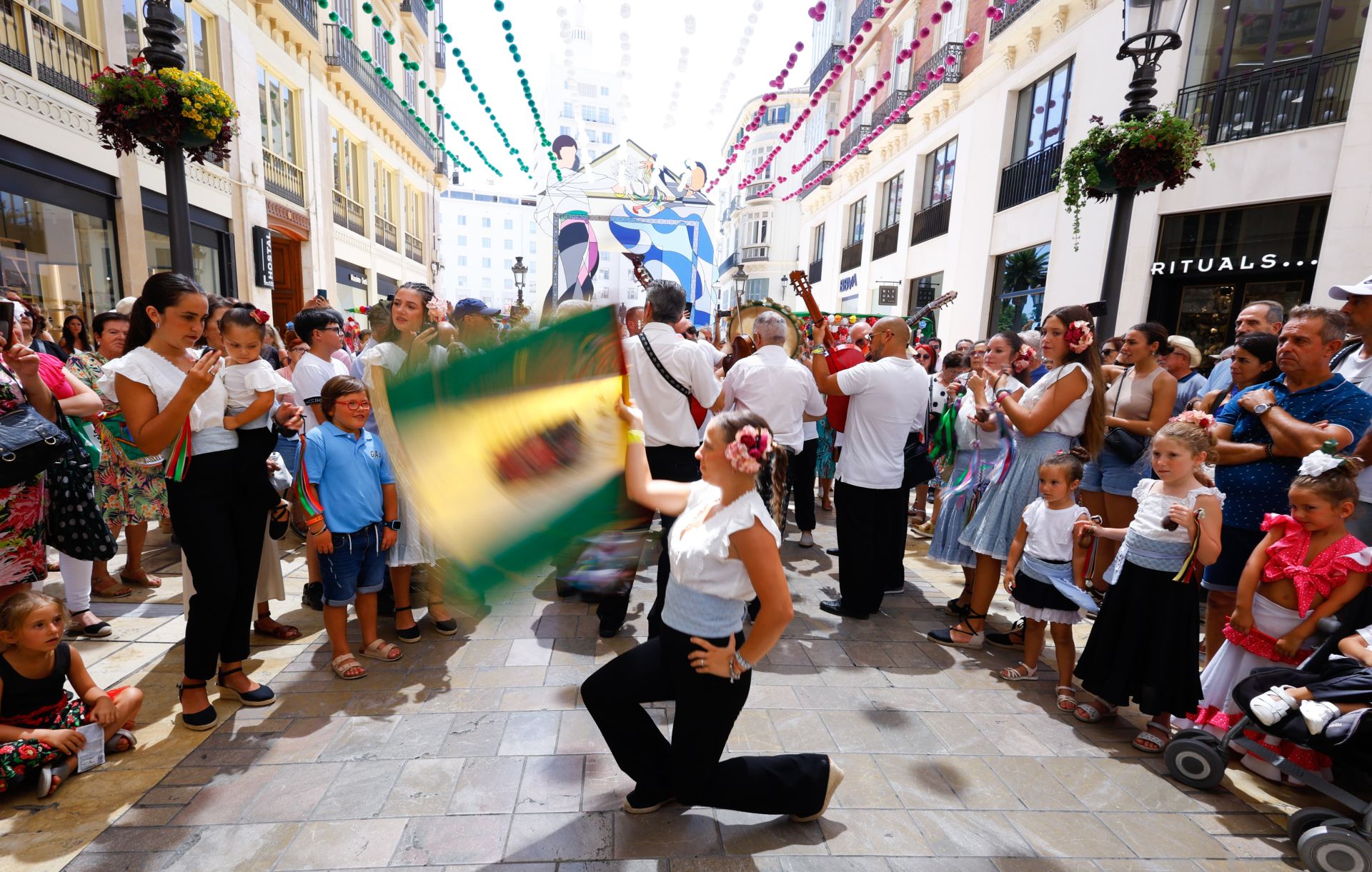 Martes 20 de agosto. Ambiente en el Centro de Málaga.