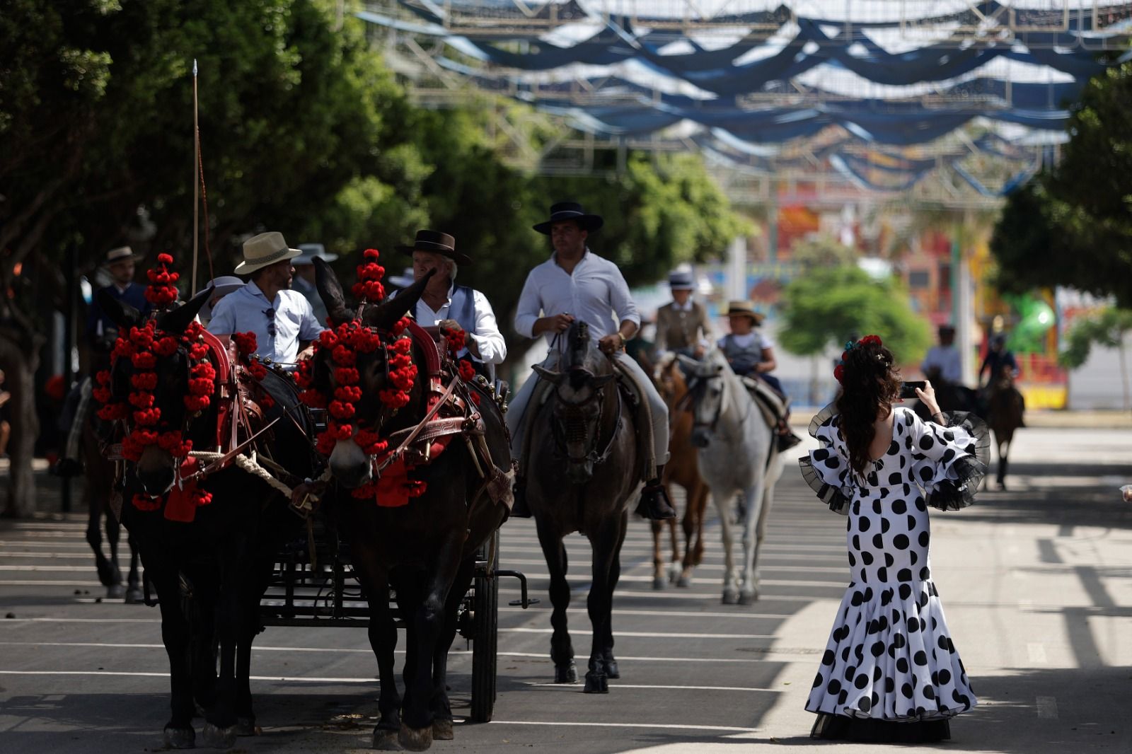 Ambiente en el Real en el último día de feria