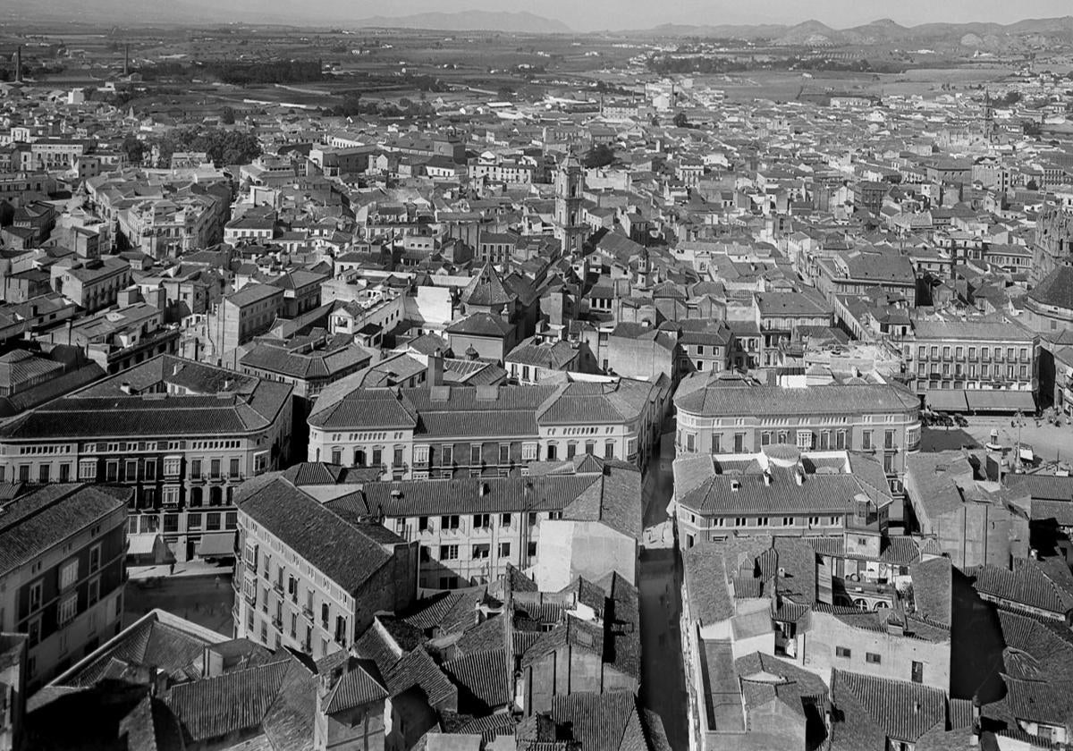 Vista del centro de la ciudad desde la catedral.