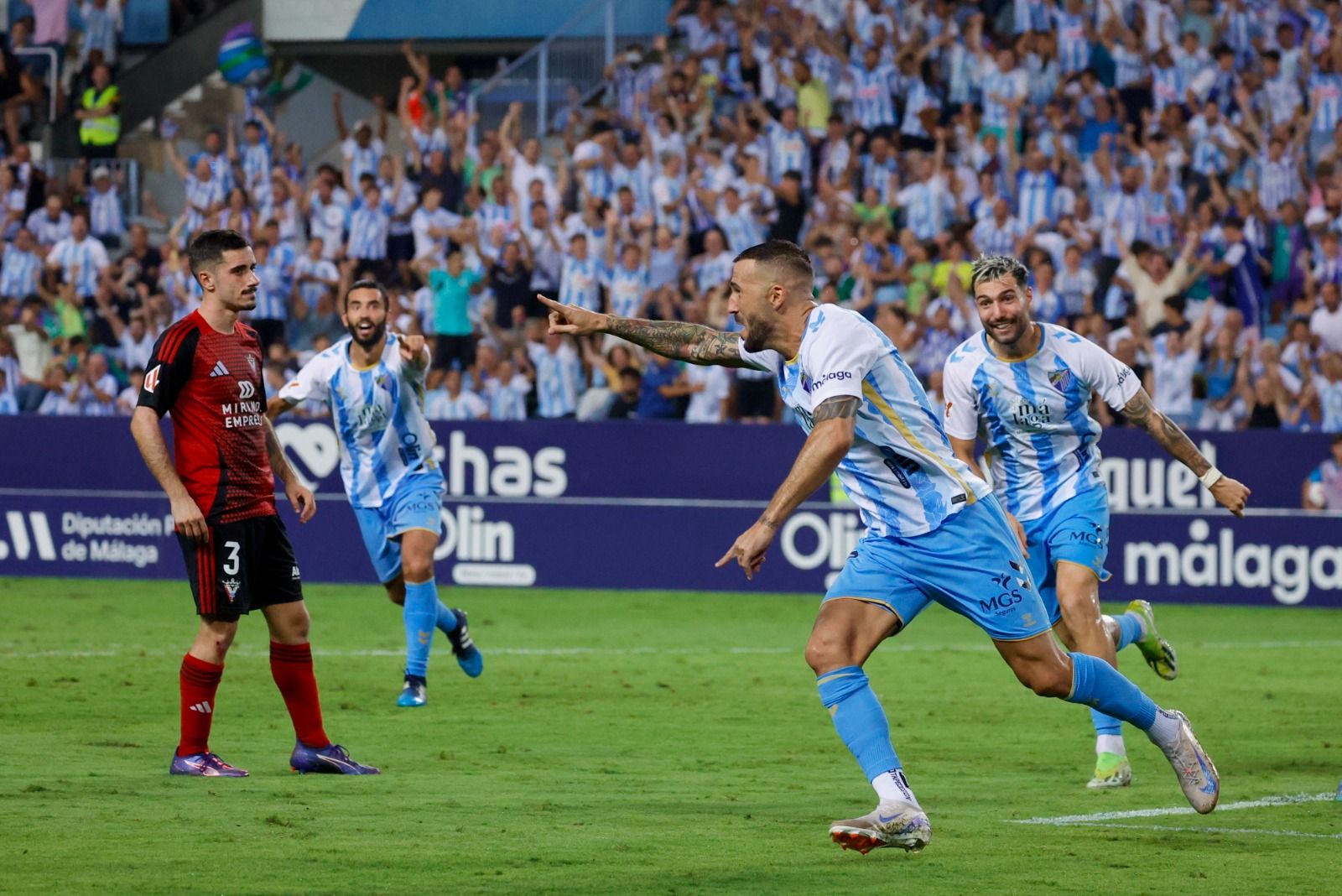 El Málaga - Mirandés, en imágenes