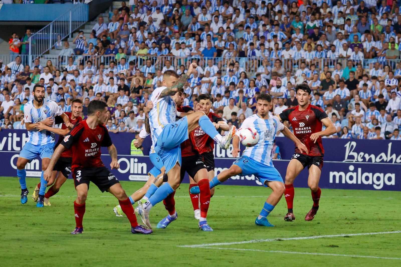 El Málaga - Mirandés, en imágenes