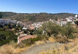 Vista panorámica del casco urbano de El Borge.