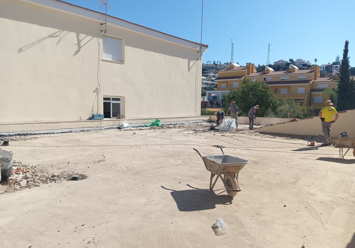 Arreglo de filtraciones en el colegio Gregorio Marañón.