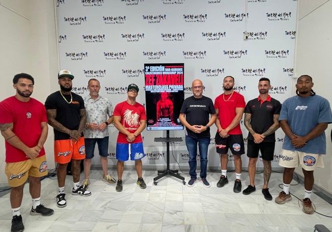 Acto de presentación de la cita deportiva en la Tenencia de Alcaldía de Torre del Mar.