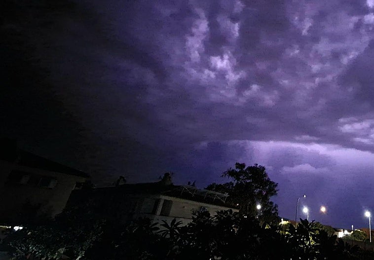 Tormenta caída anoche en Churriana