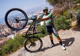 Javier Torres, en el Parador de Gibralfaro.