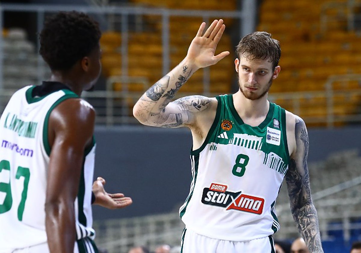 Olek Balcerowski, durante un partido con el Panathinaikos.