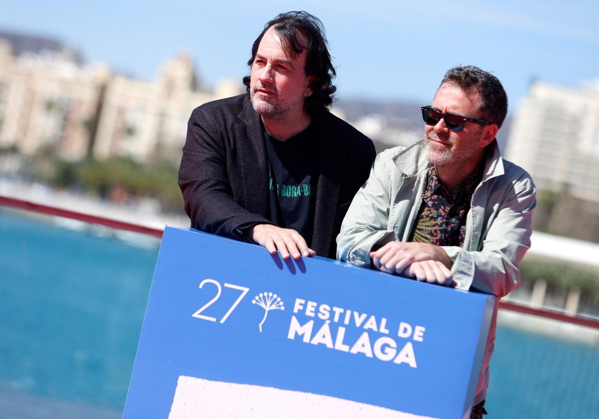 Isaki Lacuesta y Pol Rodríguez, en el estreno en el Festival de Málaga de 'Segundo premio'.