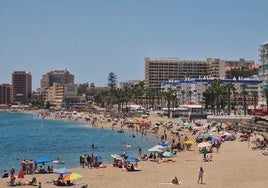 Vista de las playas de Benalmádena.